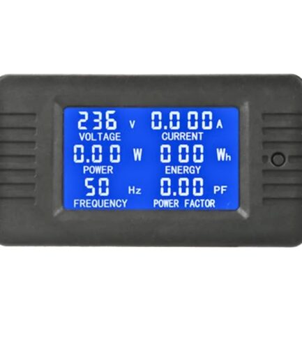 WunderCurrent® Digital Energy Meter for EV Charging | Voltage, Current, Power, kWh, Frequency & Power Factor Display | High-Precision AC Monitoring Module (Black & White)